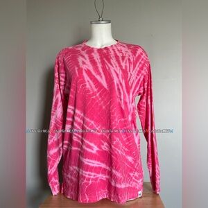 VS PINK CAMPUS LONG SLEEVE TEE TIE DYE BNWT SMALL 2019